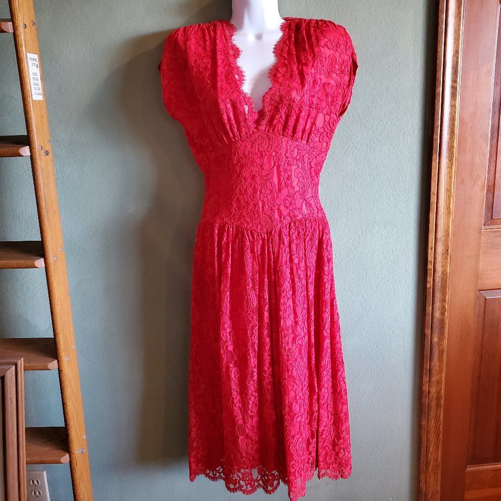 Red Lace Dress